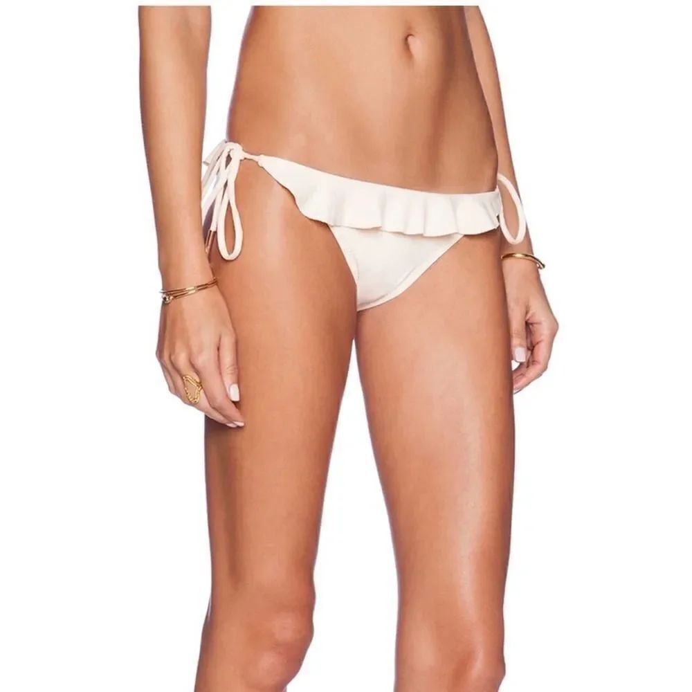 Eberjey Solid Willow Bikini Bottom in Shell